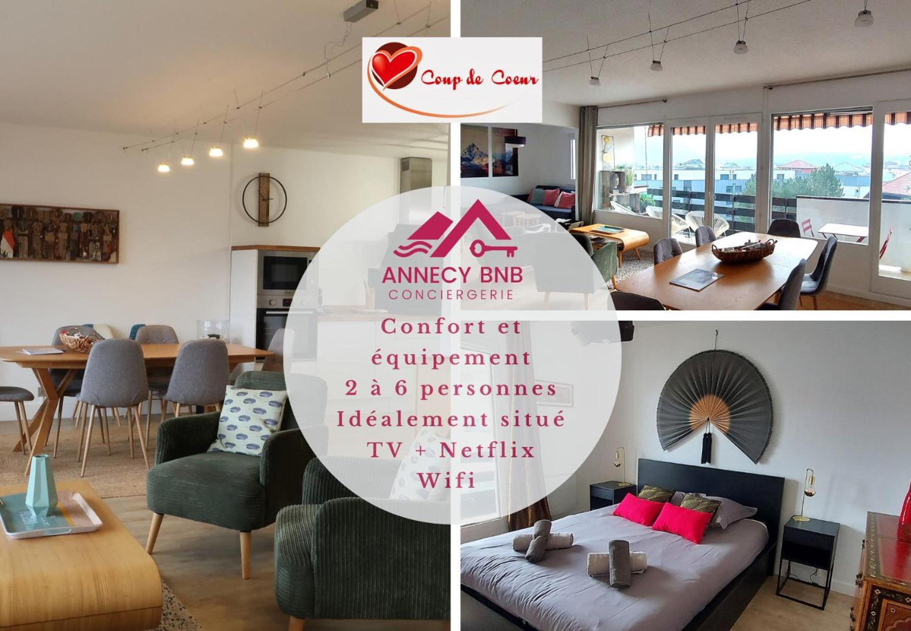 Le Clos Saint Michel 2 - 6 Personnes, Centre, Parking Annecy Bagian luar foto